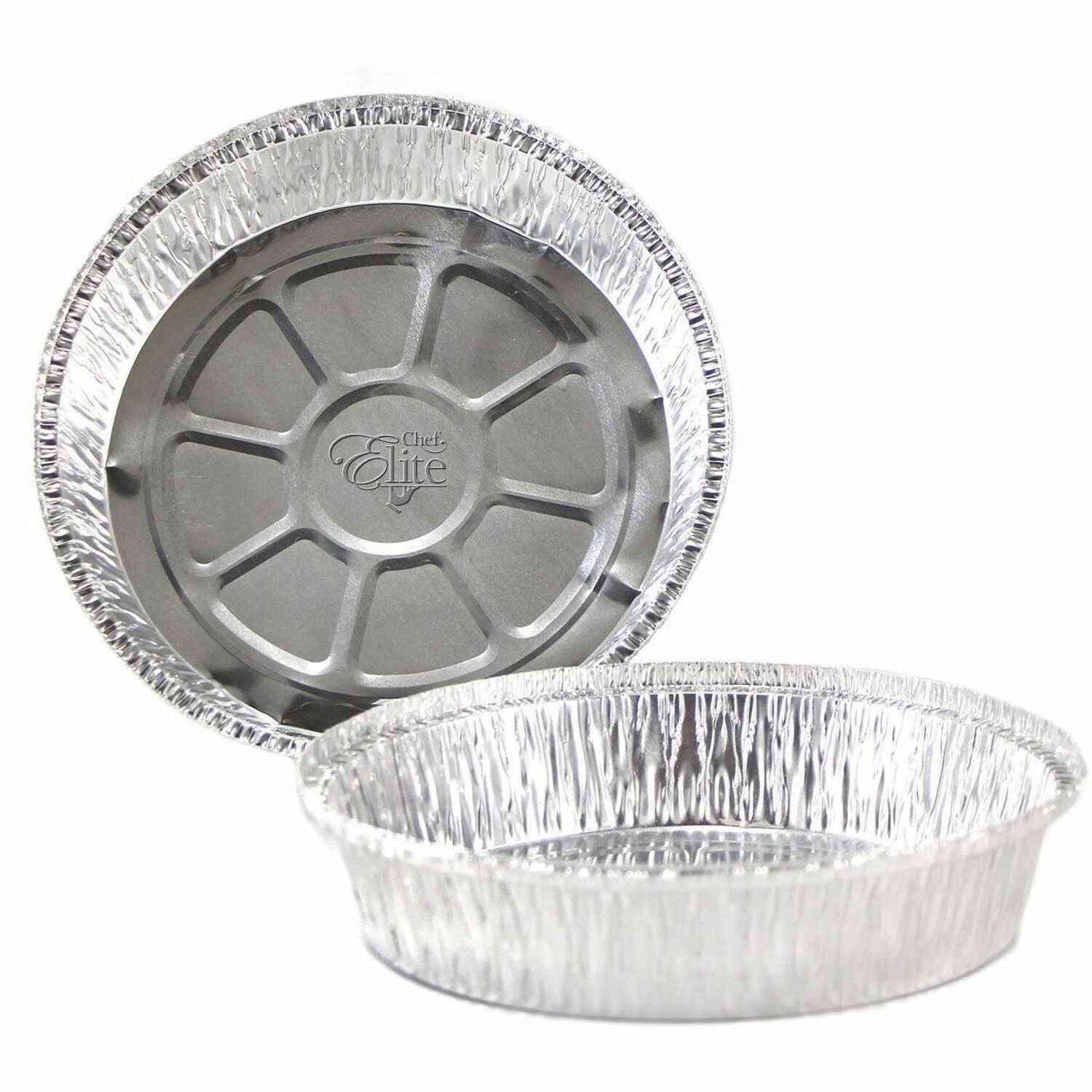 Chef Elite Round Aluminum Containers - 8" dia. - 30 Gauge