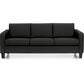Suburb Three Seat Sofa, LuxPlus Black - MVL13053 L01P L01P ST