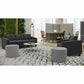 Suburb Three Seat Sofa, LuxPlus Black - MVL13053 L01P L01P ST