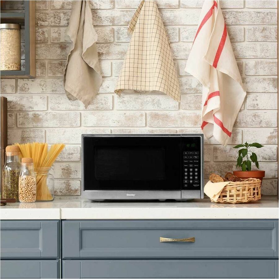 Danby 1.3 cu. ft. Multifunction Countertop Microwave with Air Fry in Stainless Steel - DBMW1361ABSS