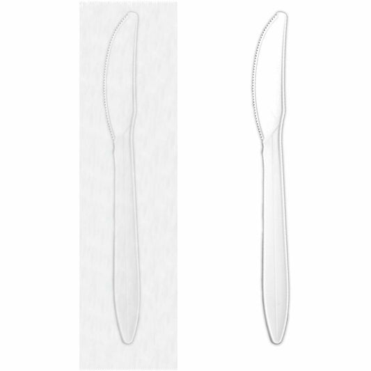 Dorfin Table Accents - Polypropylene Knives - 6.3" - Individually Wrapped