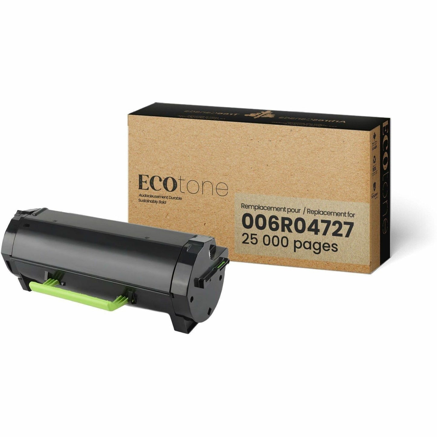 Ecotone Toner Cartridge - Remanufactured for Xerox 006R04727 - Black