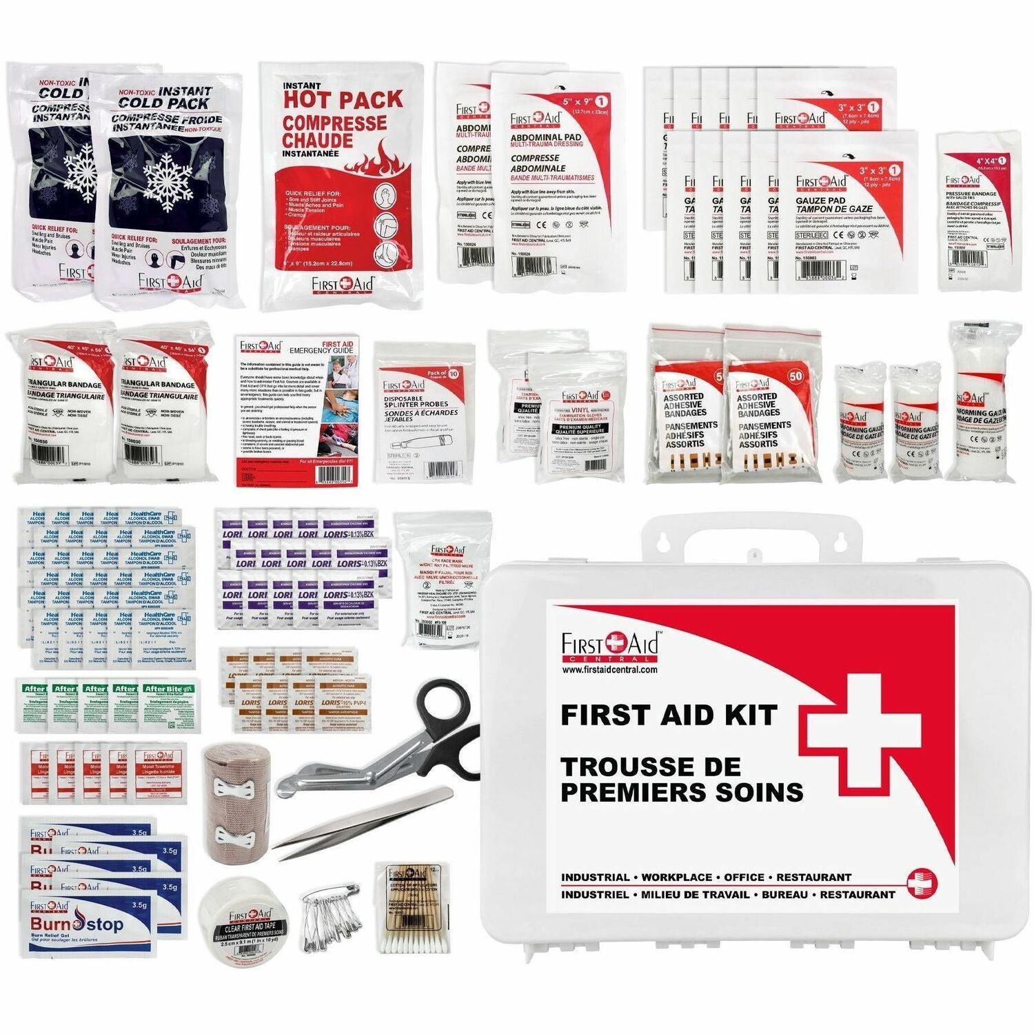 First Aid Central First Aid Kit Deluxe