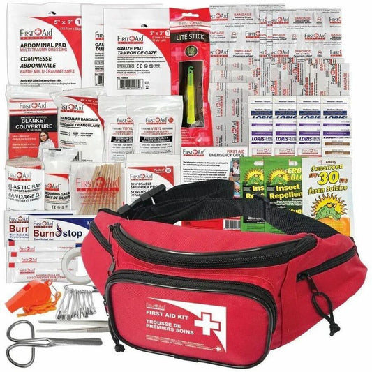 First Aid Central Outdoor First Aid Fanny Pack Kit