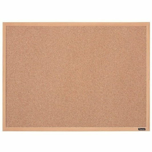 Quartet Cork Board, Maple Frame, 23" x 35"