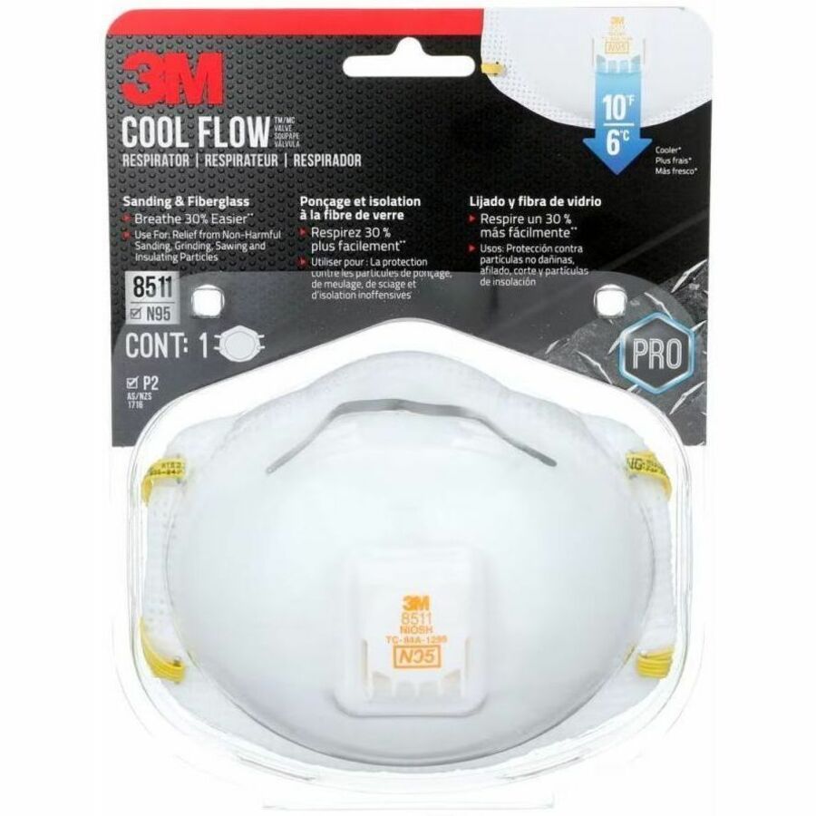 3M Sanding & Fibreglass Valved Respirator 8511 (N95)