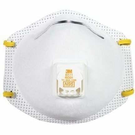 3M Sanding & Fibreglass Valved Respirator 8511 (N95) - 8511HA1-C-PS