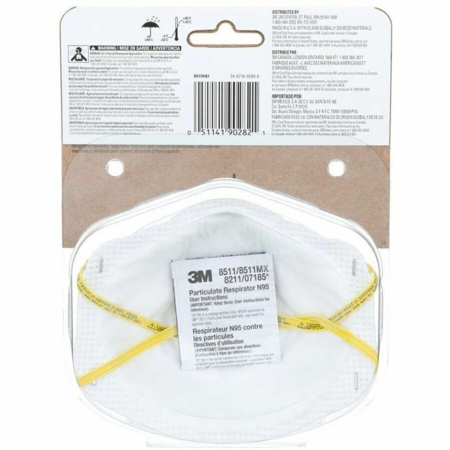 3M Sanding & Fibreglass Valved Respirator 8511 (N95) - 8511HA1-C-PS