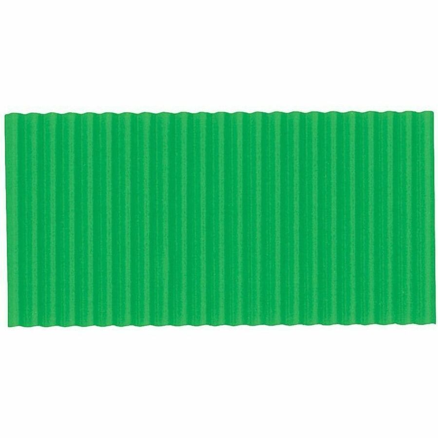 Corobuff Corrugated Paper, Apple Green, 48" x 25', 1 Roll