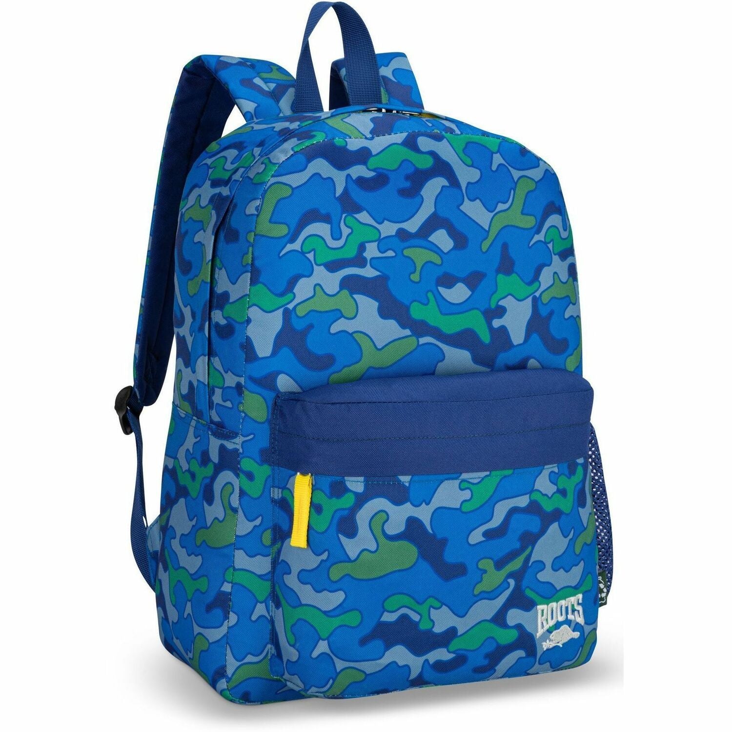 Roots Carrying Case (Backpack) School - Gray, Navy Blue