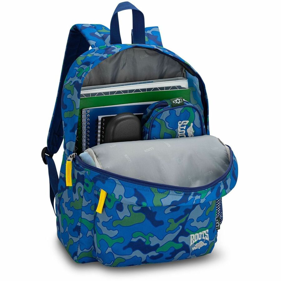 Roots Carrying Case (Backpack) School - Gray, Navy Blue - RTS6911 083