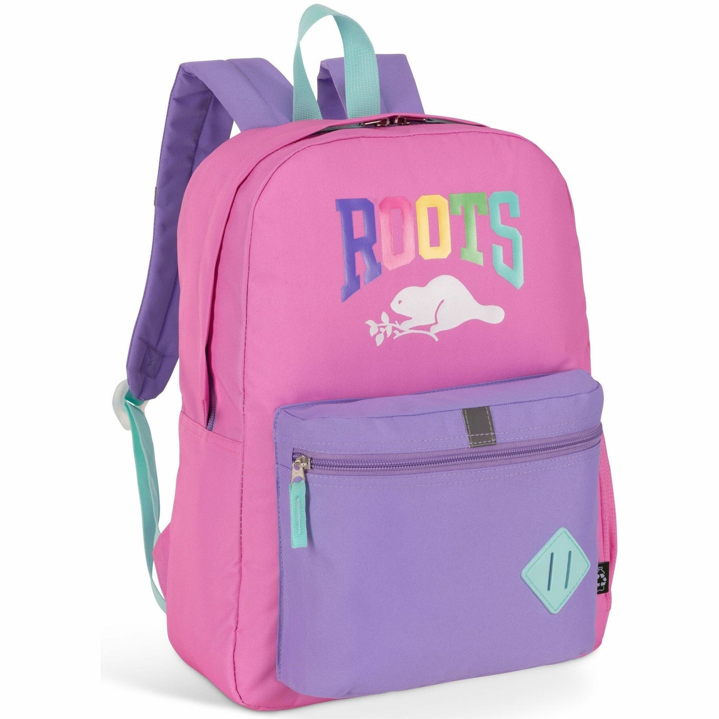 Roots Carrying Case (Backpack) School - Purple, Pink