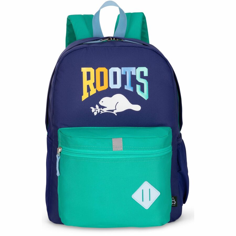 Roots Carrying Case (Backpack) School - Navy, Green - RTS6912 173