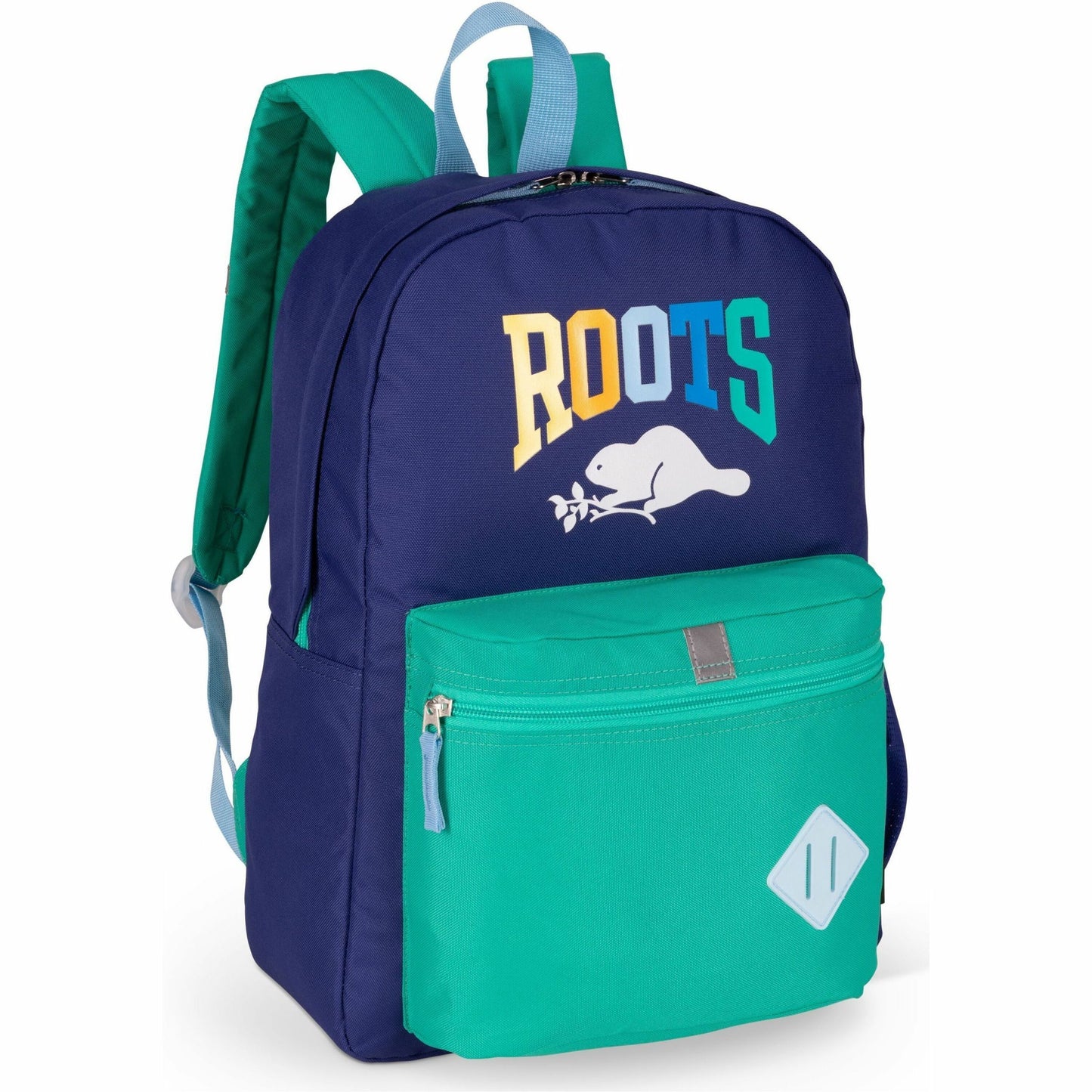 Roots Carrying Case (Backpack) School - Navy, Green