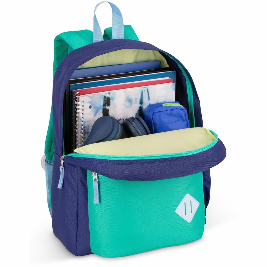 Roots Carrying Case (Backpack) School - Navy, Green - RTS6912 173