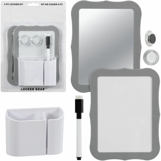 Merangue Grey Plastic Locker Accessory Kit