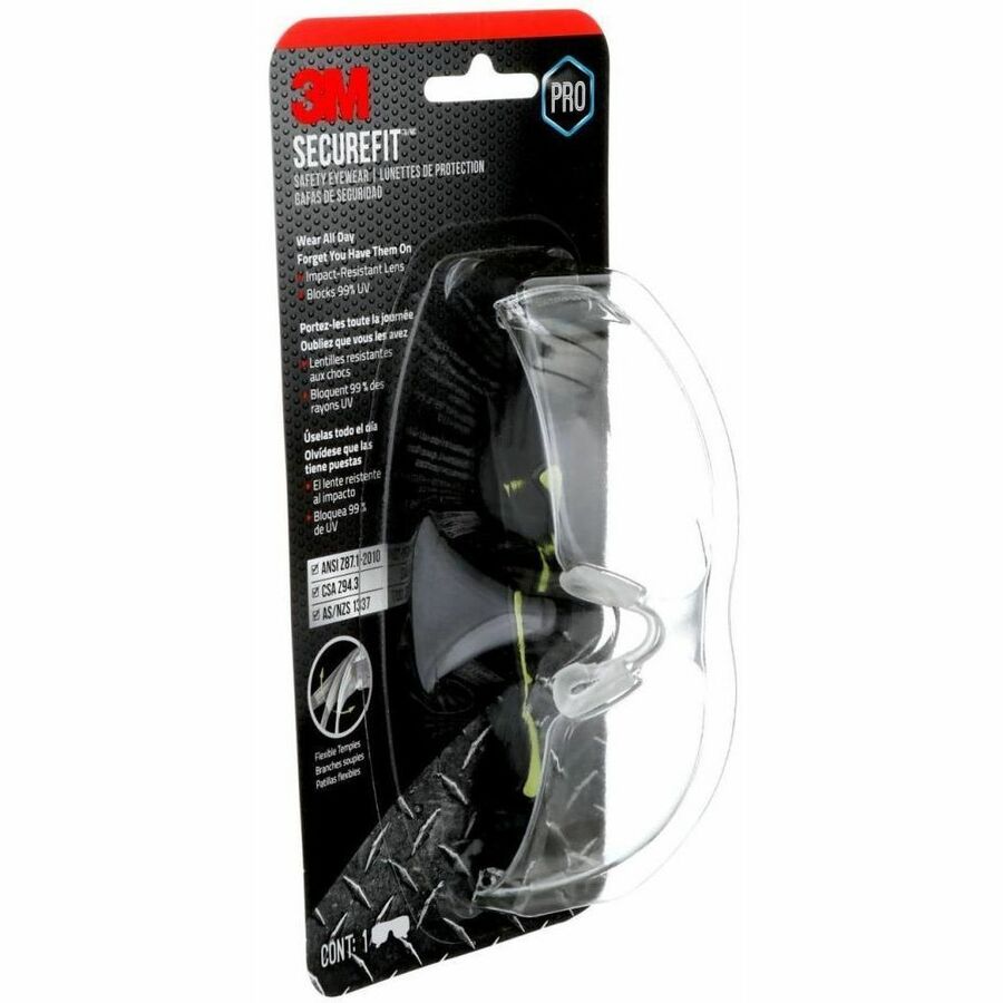 3M SecureFit 400 Safety Glasses - SF400C-WV-6-PS