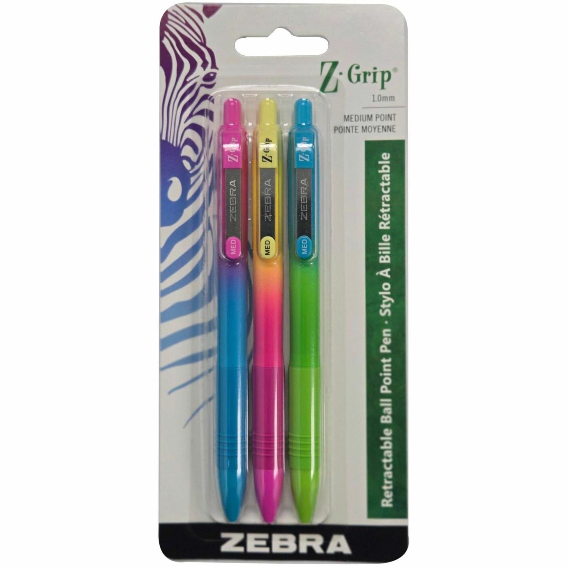 Zebra Z-Grip Soft Touch Ballpoint Pens