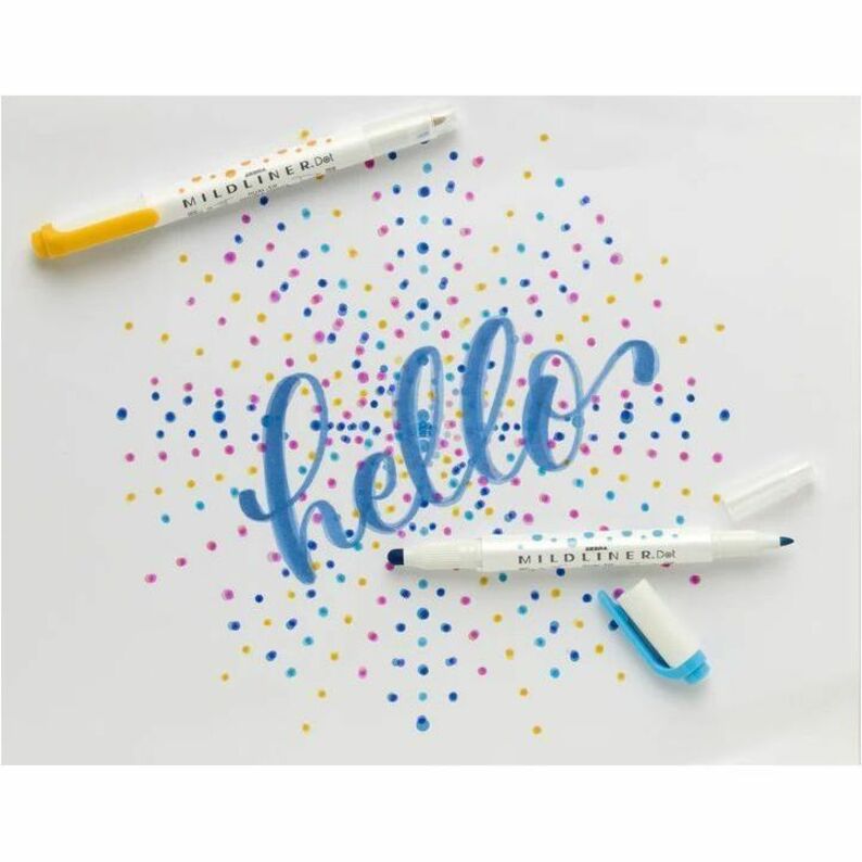 Zebra Mildliner Dual-Tip Dot Marker - 73310