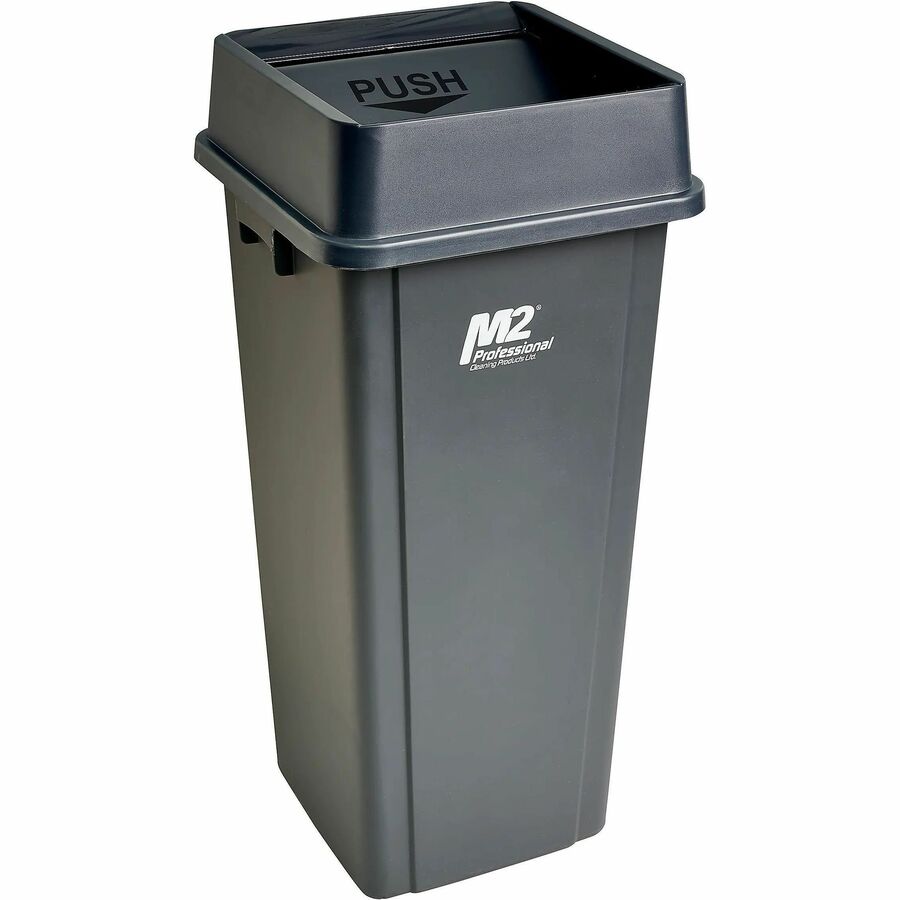 M2 Professional 23 Gal Square Waste Container - WM-SQ9023-GY