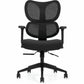 Wave High Back Synchro-Tilter, Mesh Back and Uph Seat, Black/Black - OTG2110