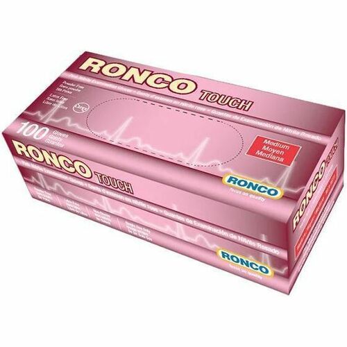 RONCO Touch Examination Gloves Medium Pink
