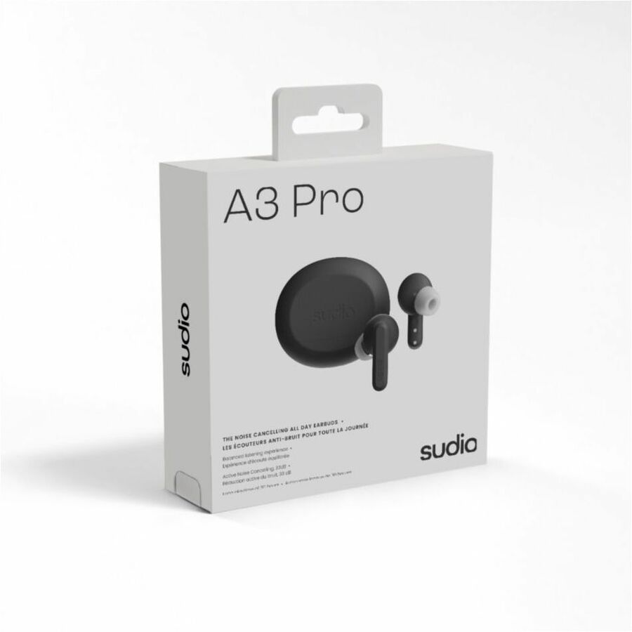 Sudio A3 Pro The Noise Cancelling All-Day Earbuds - A3PROBLK