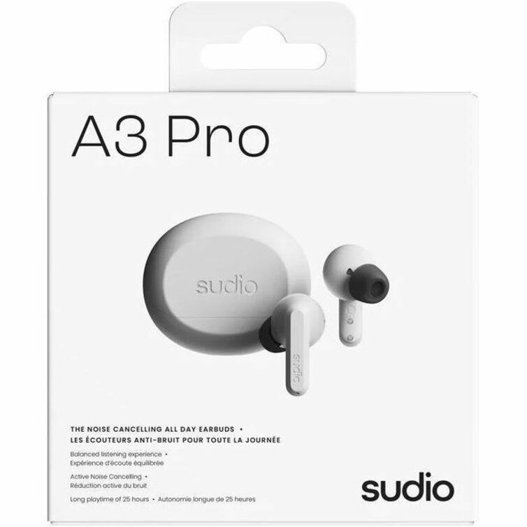 Sudio A3 Pro The Noise Cancelling All-Day Earbuds - A3PROWHT