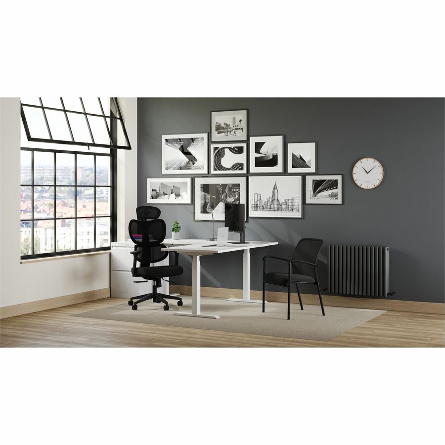 Wave Mesh Adjustable Headrest, Black - OTG2111