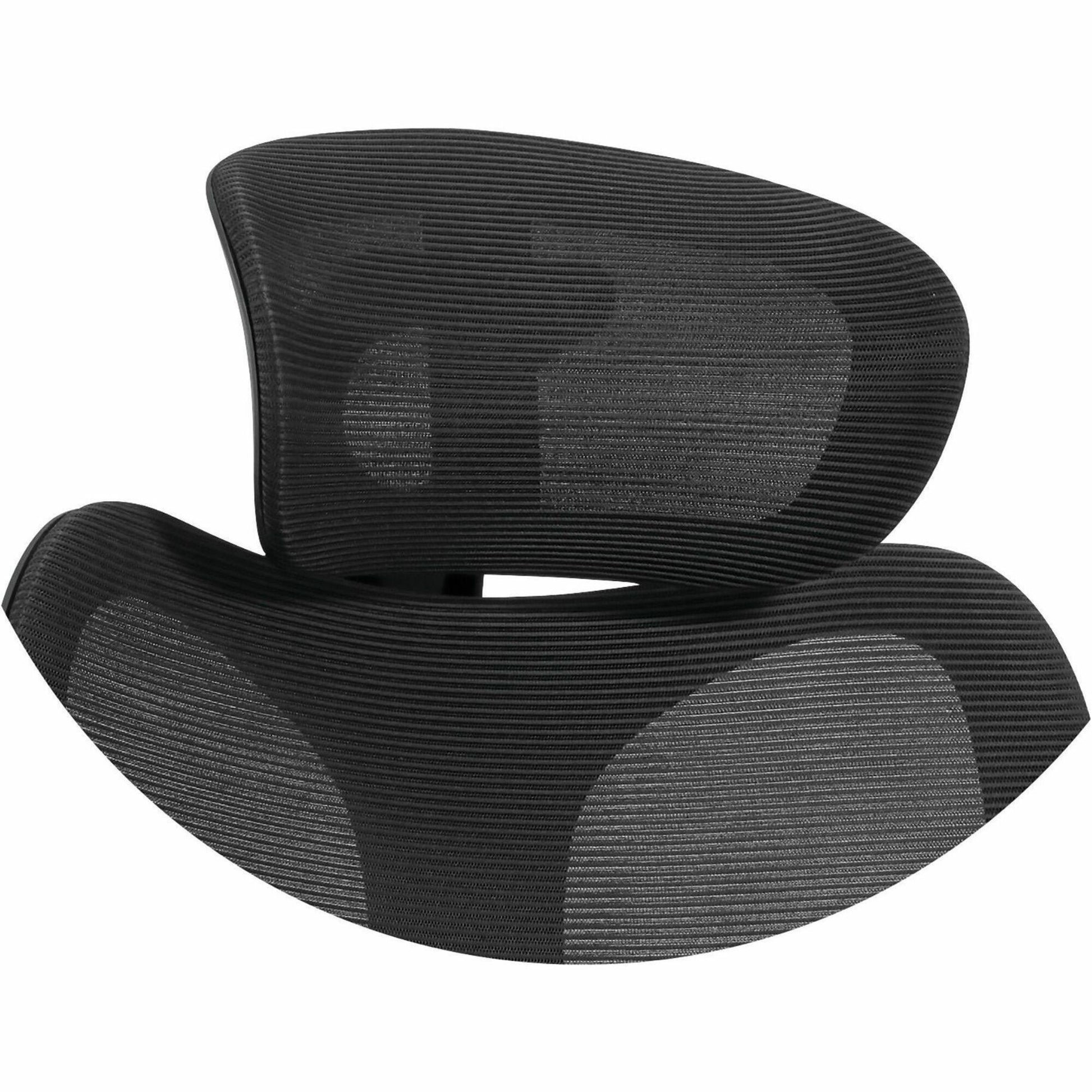 Wave Mesh Adjustable Headrest, Black