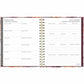 Blueline Floral Blush Monthly Planner Hard Cover 11" x 8-1/2" Bilingual Floral Blush - C489017B.01