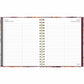 Blueline Floral Blush Monthly Planner Hard Cover 11" x 8-1/2" Bilingual Floral Blush - C489017B.01