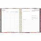 Blueline Floral Blush Monthly Planner Hard Cover 11" x 8-1/2" Bilingual Floral Blush - C489017B.01