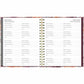Blueline Floral Blush Monthly Planner Hard Cover 11" x 8-1/2" Bilingual Floral Blush - C489017B.01