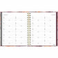 Blueline Floral Blush Monthly Planner Hard Cover 11" x 8-1/2" Bilingual Floral Blush - C489017B.01