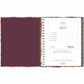 Blueline Floral Blush Monthly Planner Hard Cover 11" x 8-1/2" Bilingual Floral Blush - C489017B.01