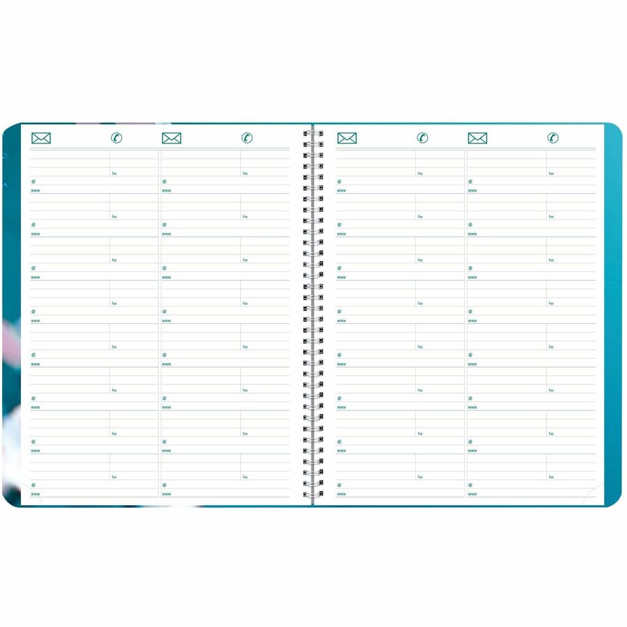 Blueline Essential Weekly Planner Soft Cover 10-3/4" x 8-1/2" Bilingual Cherry Blossoms - C5950G.03BT