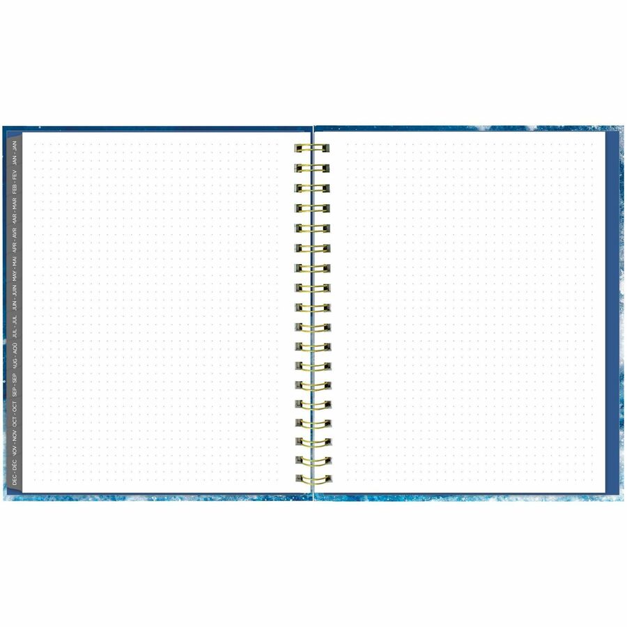 Blueline Weekly/Monthly Planner Hard Cover 9-1/4" x 7-1/4" Bilingual Celestial - C479017B.01