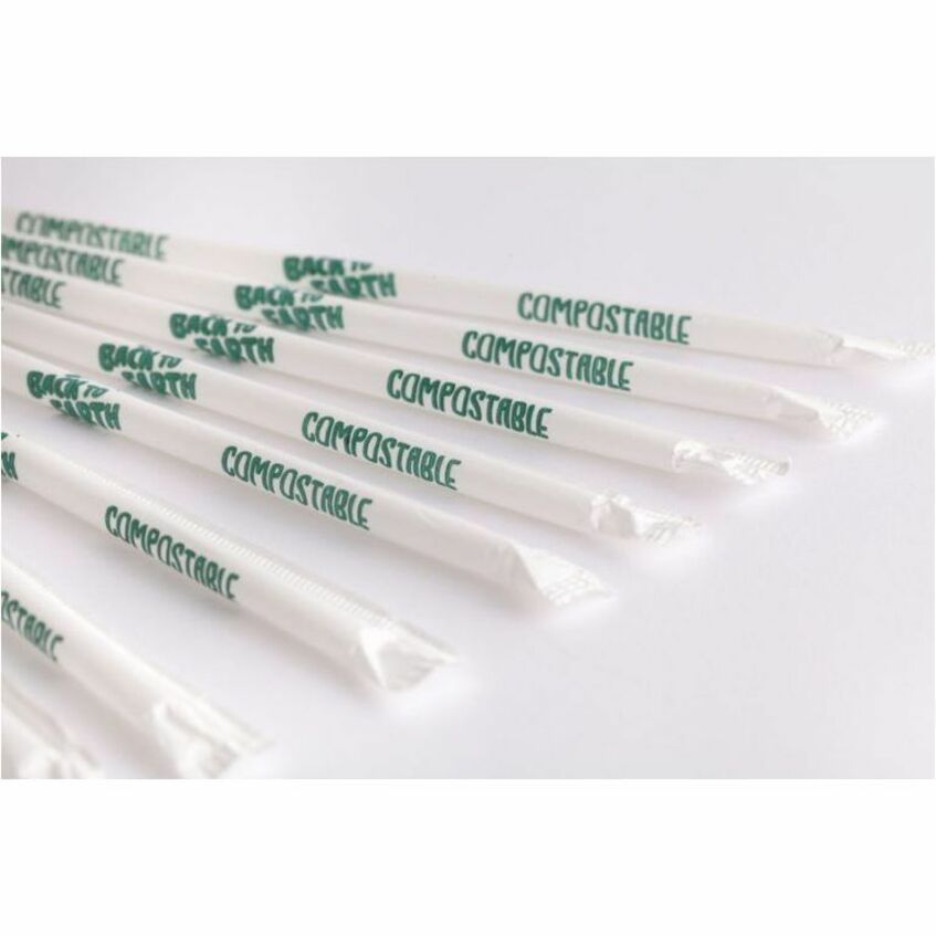 Stone Biodegradable Milkshake Straws - 020000