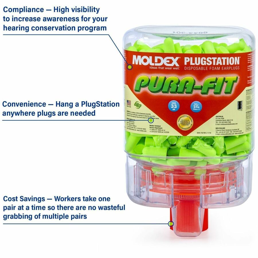 Moldex Earplug Dispenser Pura-Fit Uncorded - 6844