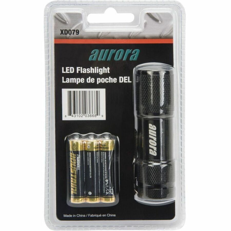 Aurora Tools Mini LED Flashlight Black - XD079