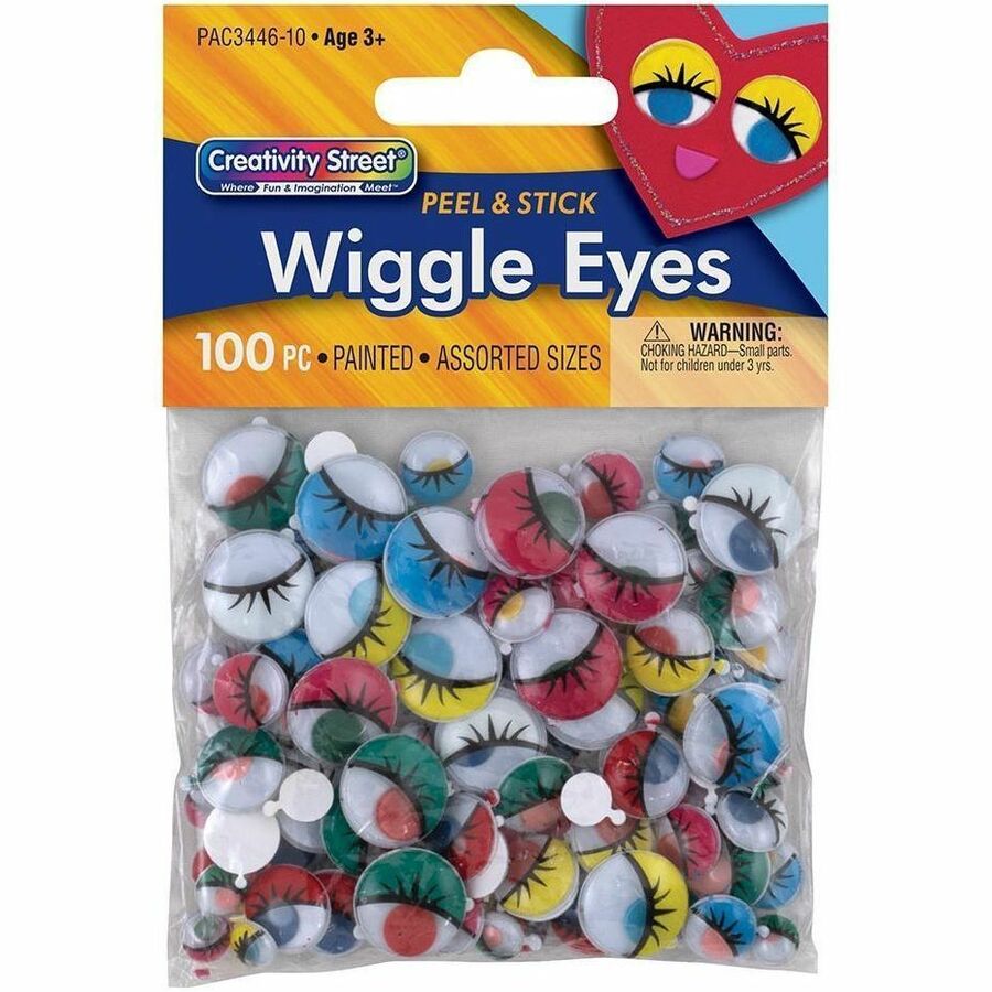 Creativity Street Peel & Stick Wiggle Eyes in Packages