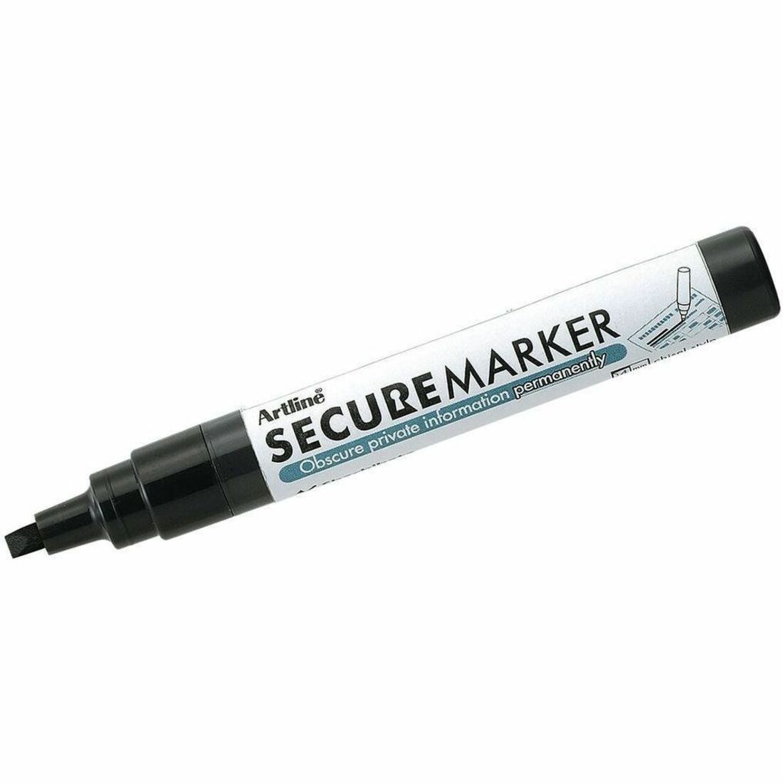 Artline&reg; Secure Redaction Marker | 4.0mm Chisel Tip
