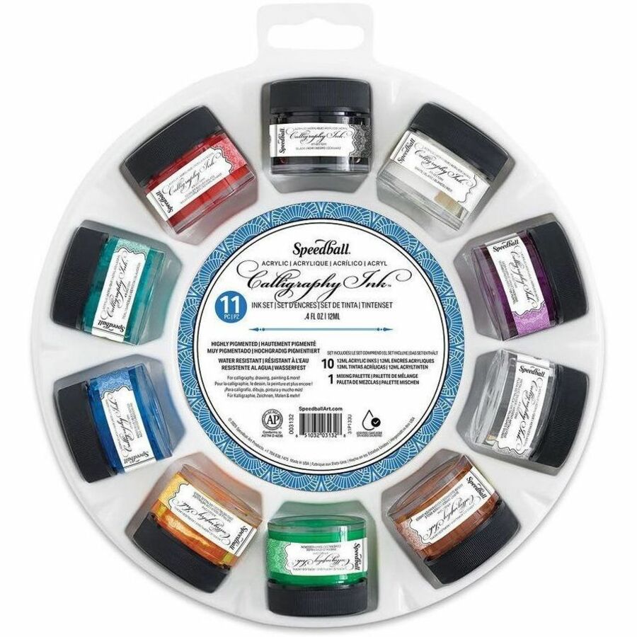 Speedball 10-Color Calligraphy Ink Set - 3132