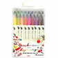 Pentel Brush Sign Pen Twin - 18-Colour Set