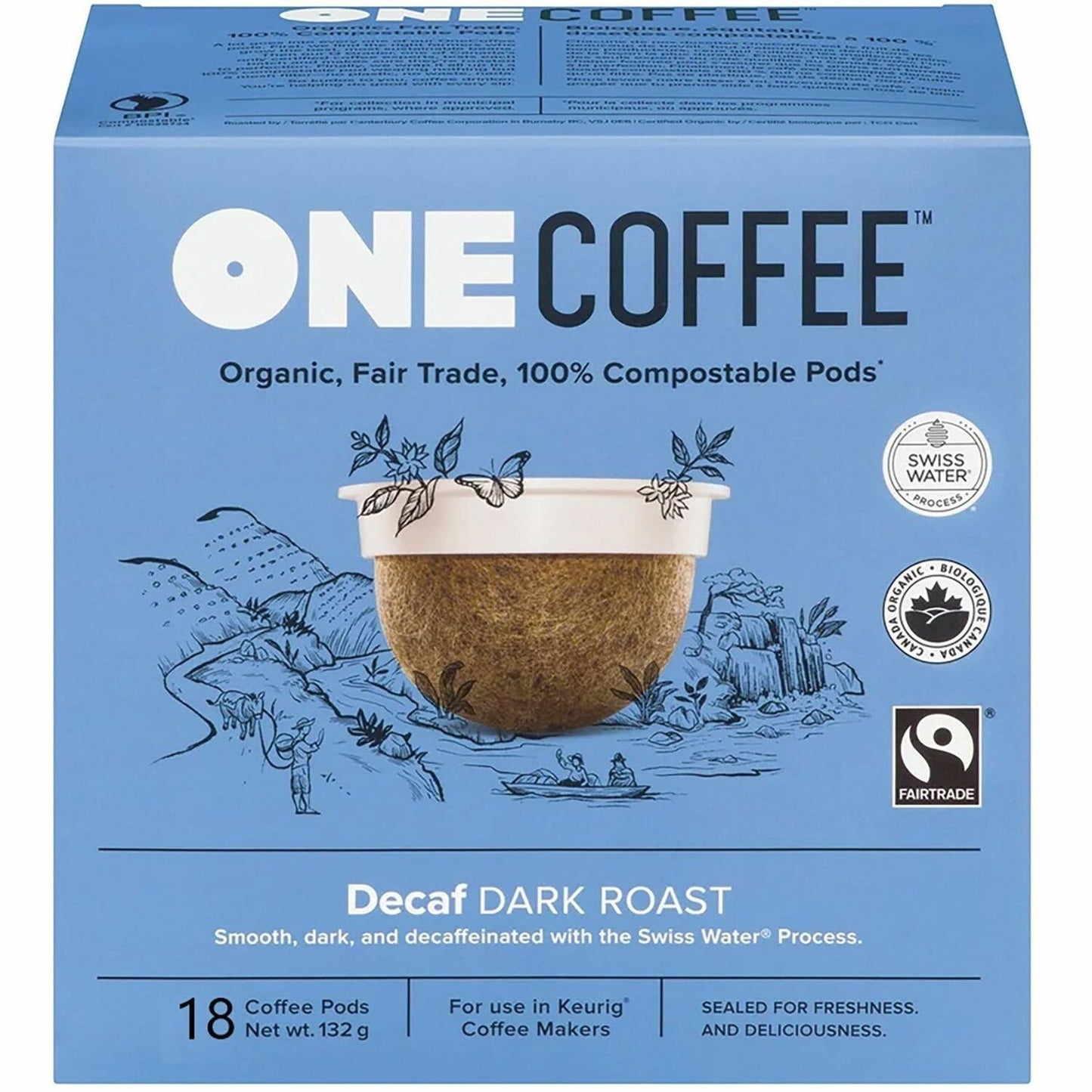 OneCoffee K-Cup Decaf Dark Roast