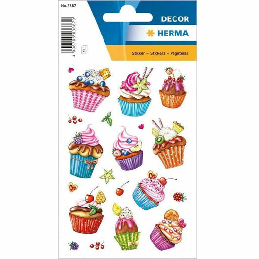 Herma Stickers Cupcakes, Glittery