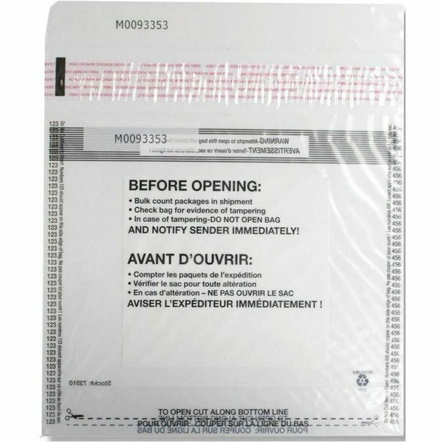 Northern Specialty Supplies 1,000 Note ConSealPak Currency-Deposit Bag