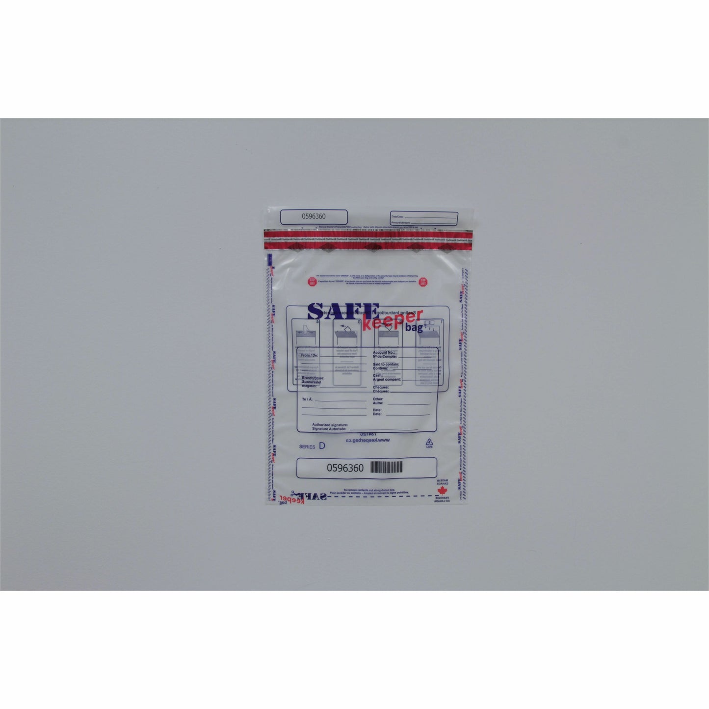 keeperbag 12x16 SAFE keeperbag™ Security Deposit Bag - Clear