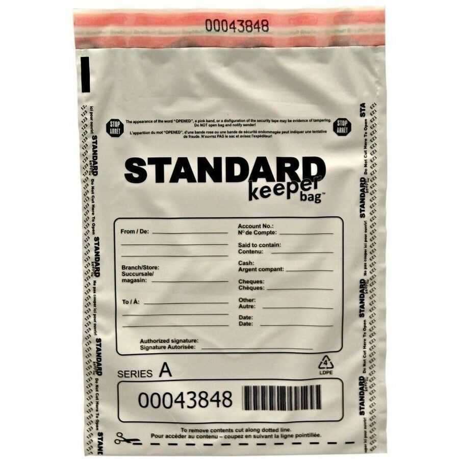keeperbag 9x12 STANDARD keeperbag™ Security Deposit Bag - White
